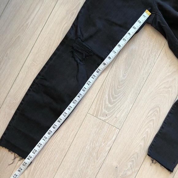 NWT Madewell Women's Black 9”High-Rise Skinny Frayed Jeans SIZE 26S Stretch - Picture 8 of 14